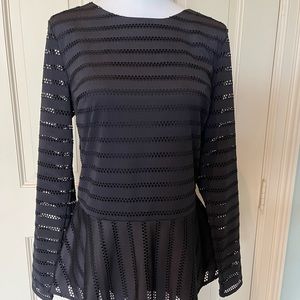 Brand new with tags Banana Republic black peplum top. Size xs